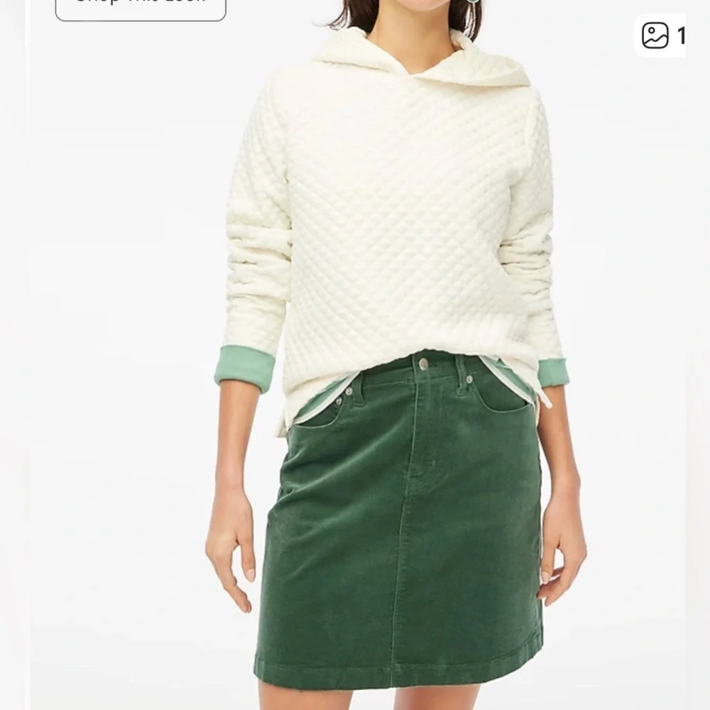 J. Crew Ivory Quilted Top